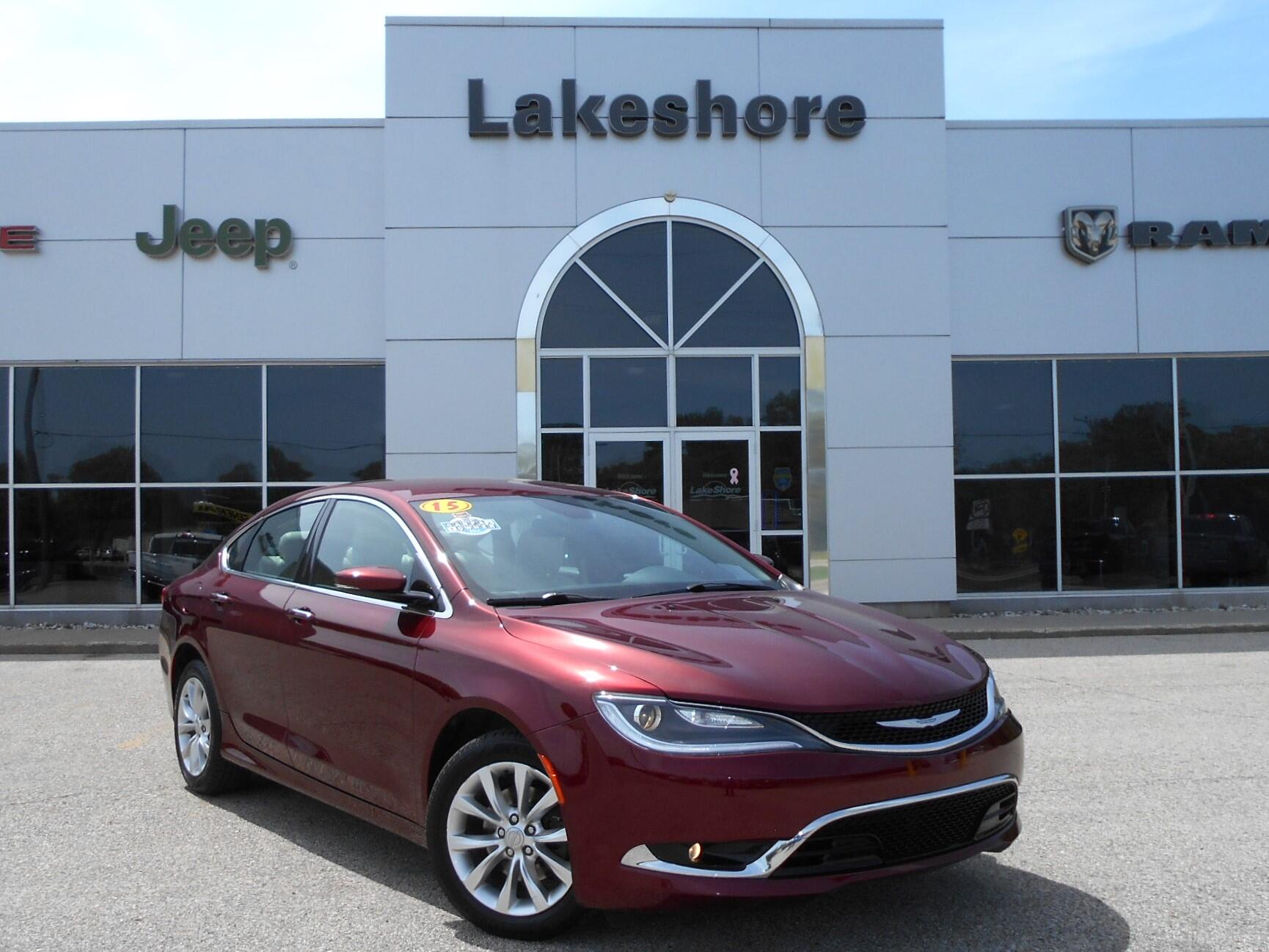 Used 2015 Chrysler 200 C with VIN 1C3CCCCB1FN733421 for sale in Montague, MI