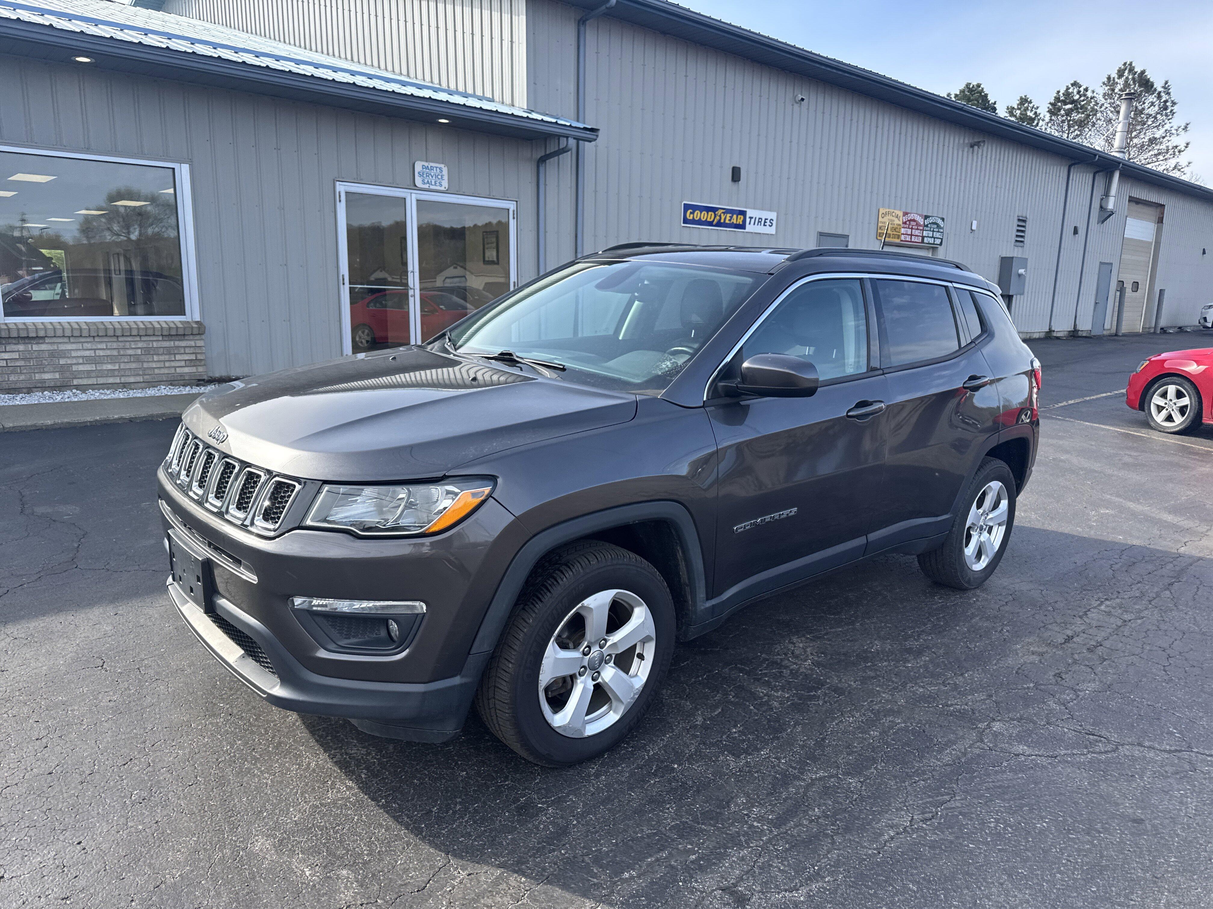 Used 2018 Jeep Compass Latitude with VIN 3C4NJDBB7JT270968 for sale in Dansville, NY