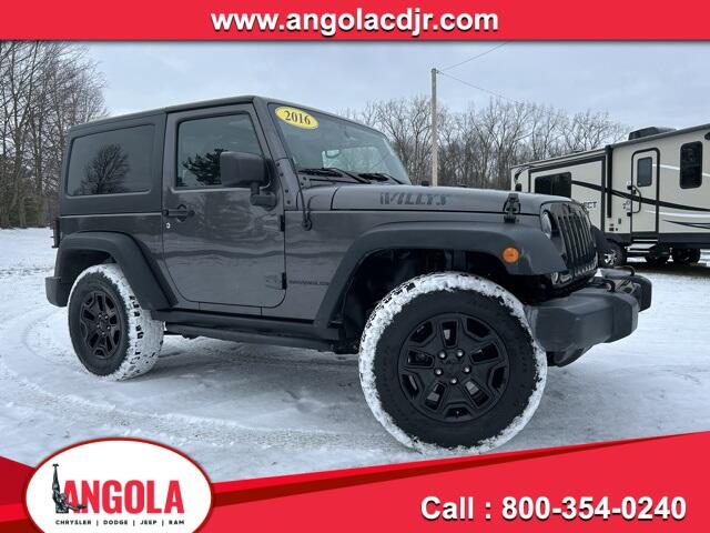 Used 2016 Jeep Wrangler Willys Wheeler with VIN 1C4AJWAGXGL311993 for sale in Angola, IN