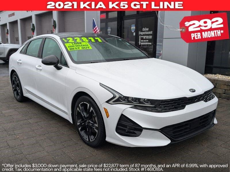 Used 2021 Kia K5 GT-Line with VIN 5XXG64J26MG081062 for sale in Tamaqua, PA