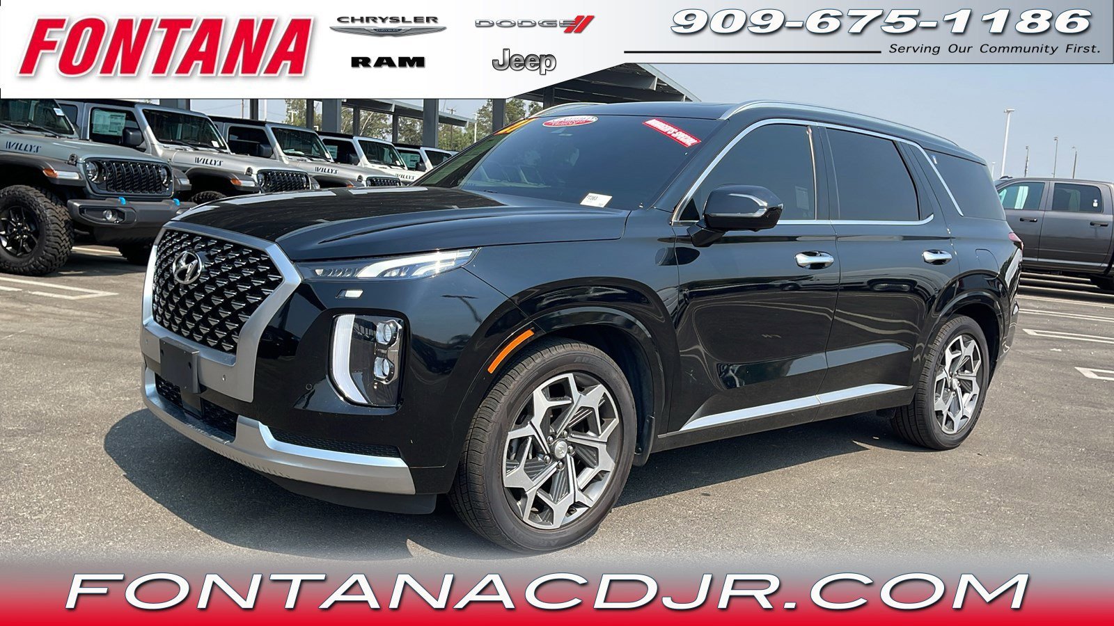 Used 2021 Hyundai Palisade Calligraphy with VIN KM8R74HE8MU322065 for sale in Fontana, CA