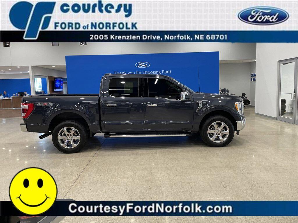 Used 2021 Ford F-150 Lariat with VIN 1FTFW1E80MFB62551 for sale in Norfolk, NE