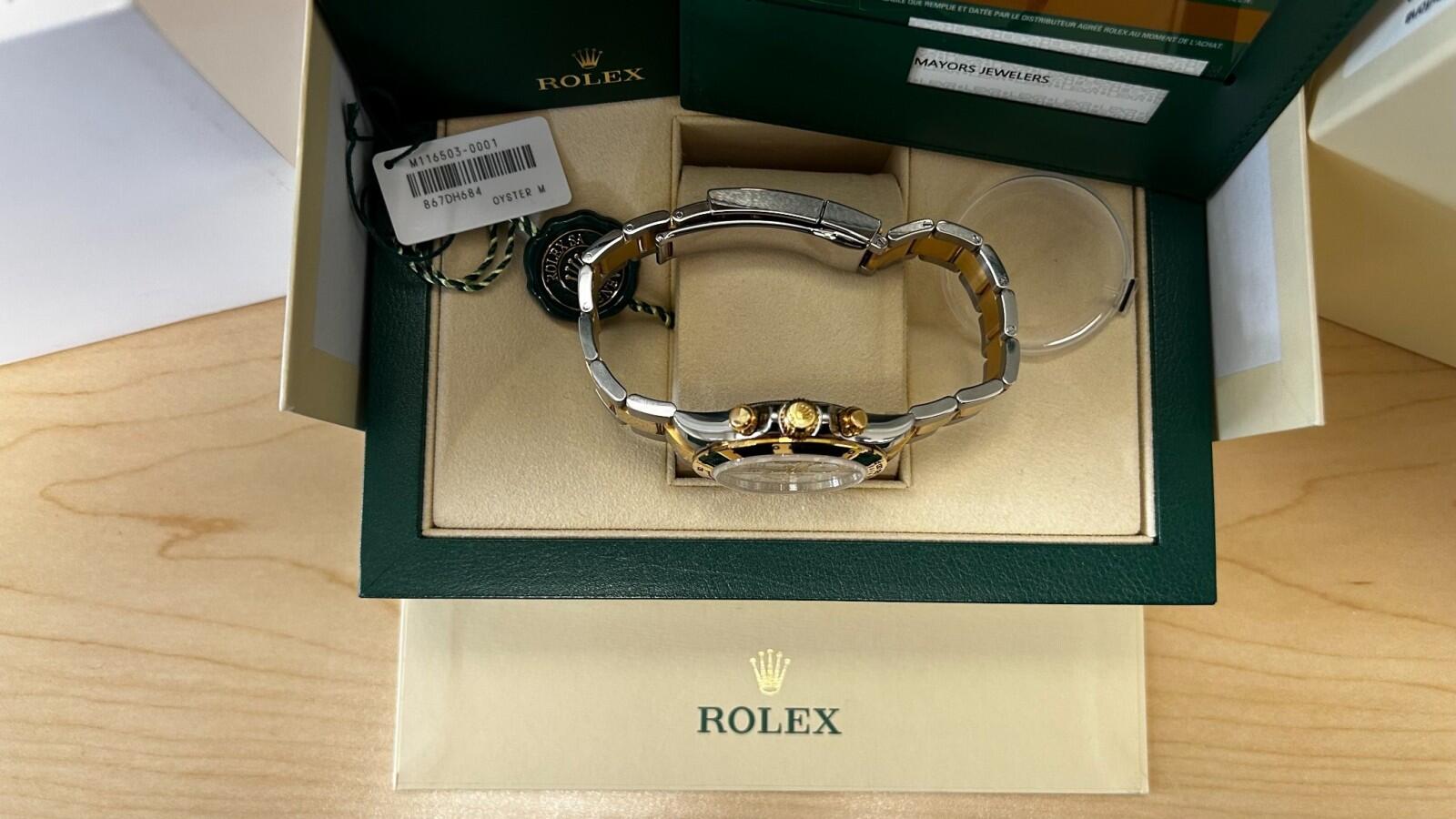 Used 2020 Rolex Daytona Two Tone White Dial