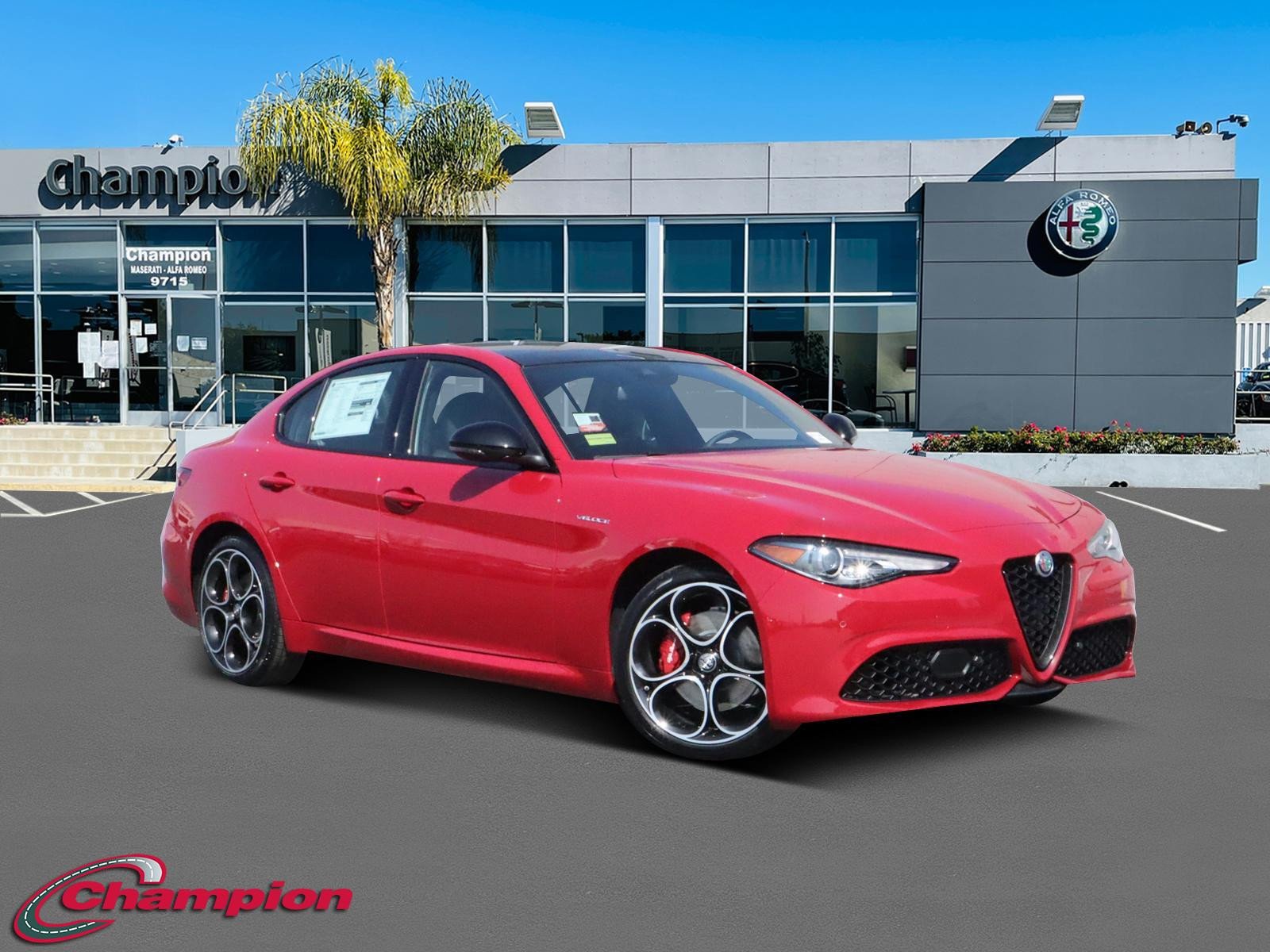 Used 2023 Alfa Romeo Giulia Veloce with VIN ZARFAMBN7P7676248 for sale in Downey, CA