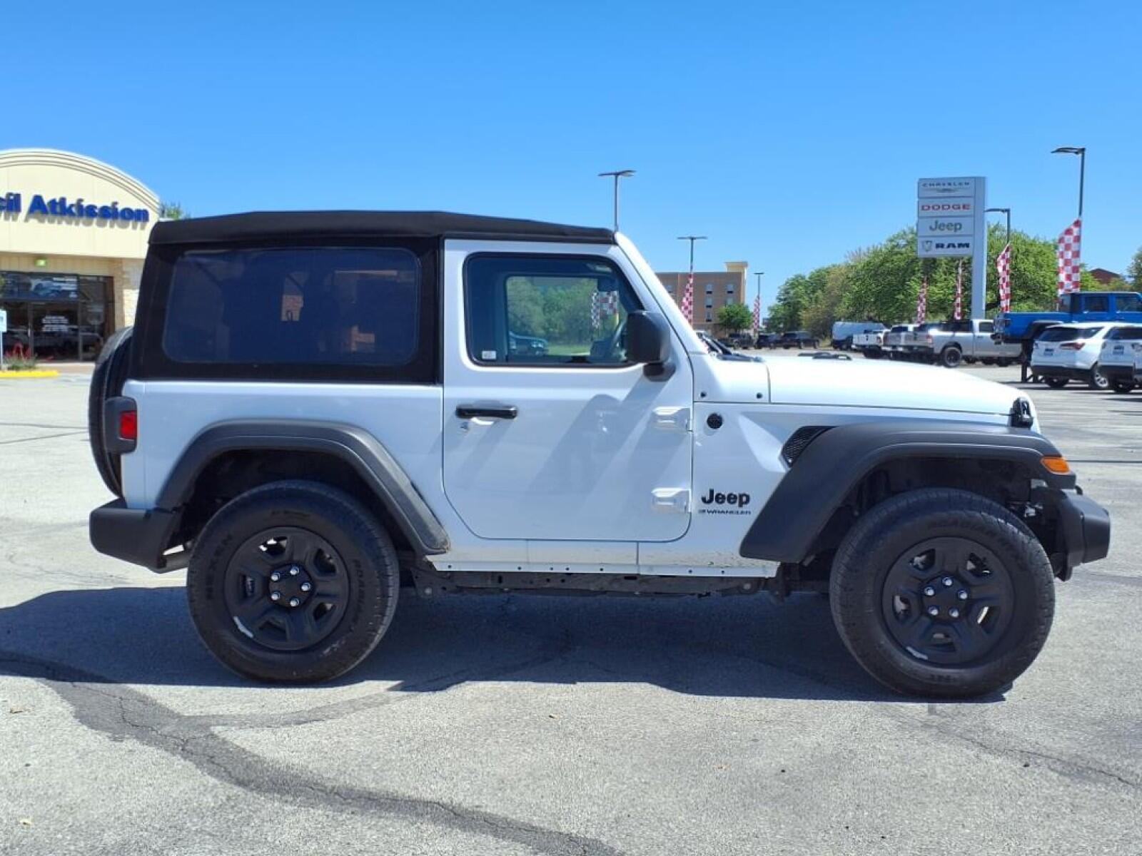 Used 2024 Jeep Wrangler 2-Door Sport with VIN 1C4PJXAG2RW332029 for sale in Burnet, TX