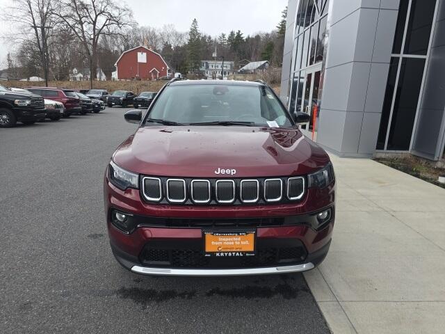 Used 2022 Jeep Compass Limited with VIN 3C4NJDCB7NT144372 for sale in Warrensburg, NY