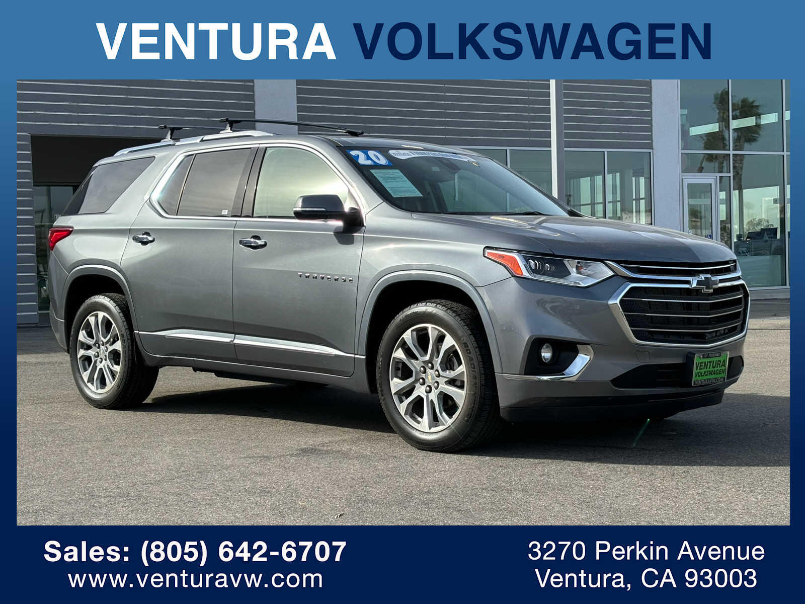 Used 2020 Chevrolet Traverse Premier with VIN 1GNERKKW9LJ119650 for sale in Ventura, CA