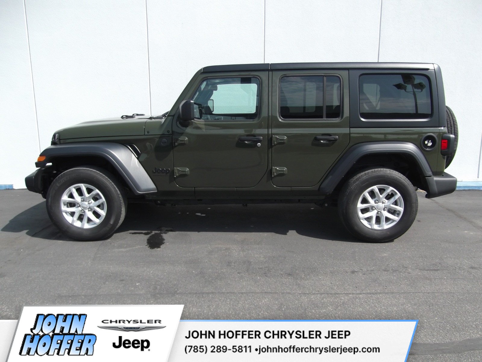 Used 2023 Jeep Wrangler 4-Door Sport S with VIN 1C4HJXDG4PW616257 for sale in Topeka, KS