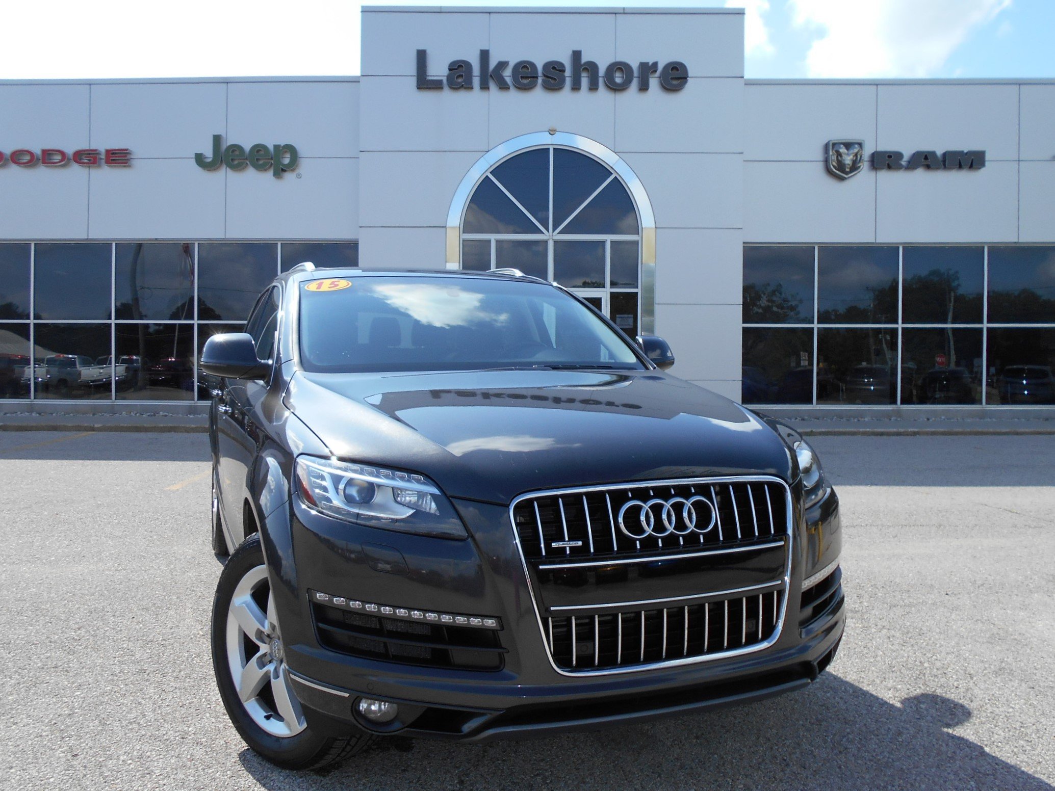 Used 2015 Audi Q7 Premium Plus with VIN WA1LGAFE6FD012201 for sale in Montague, MI