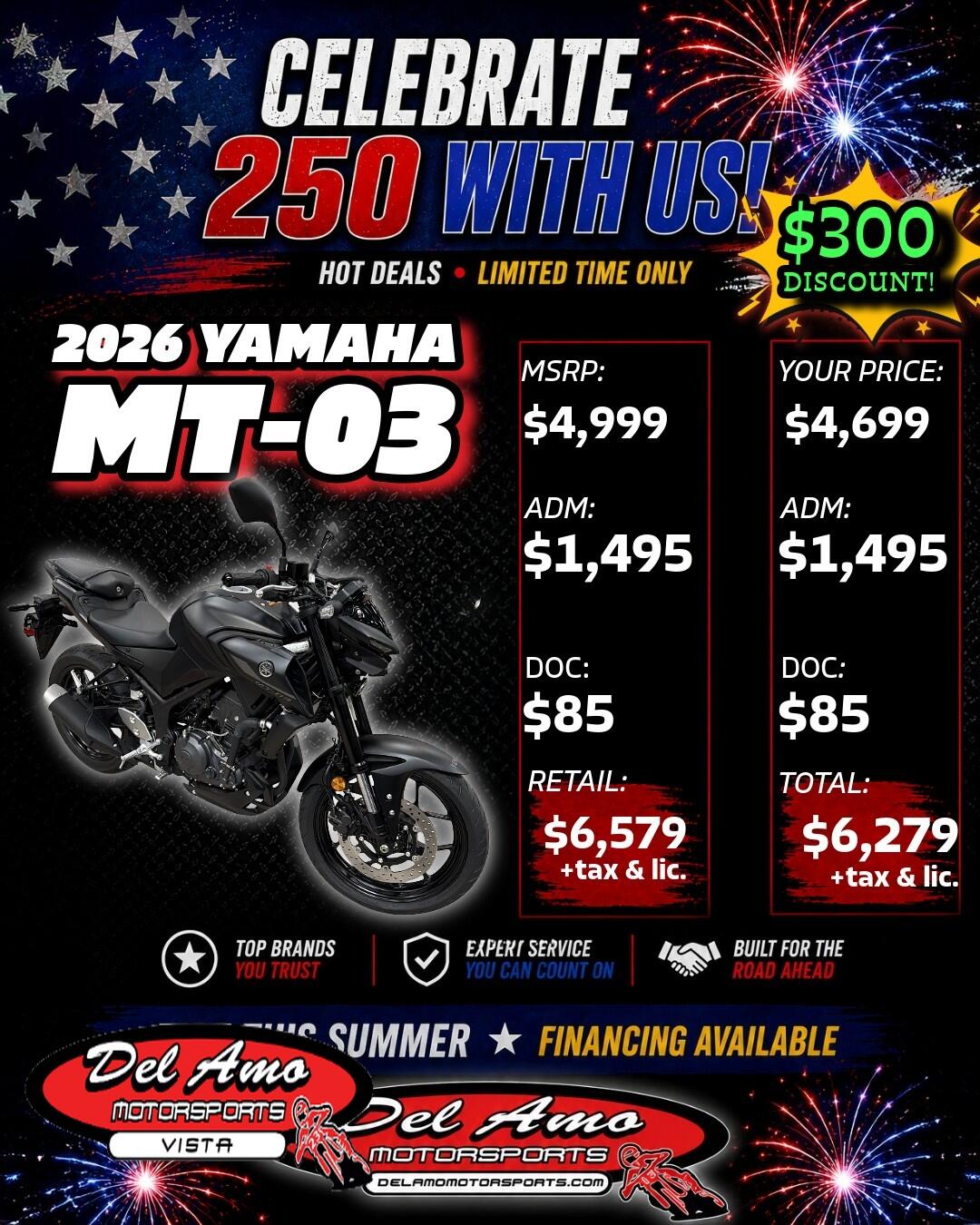 2026 Yamaha MT-03
