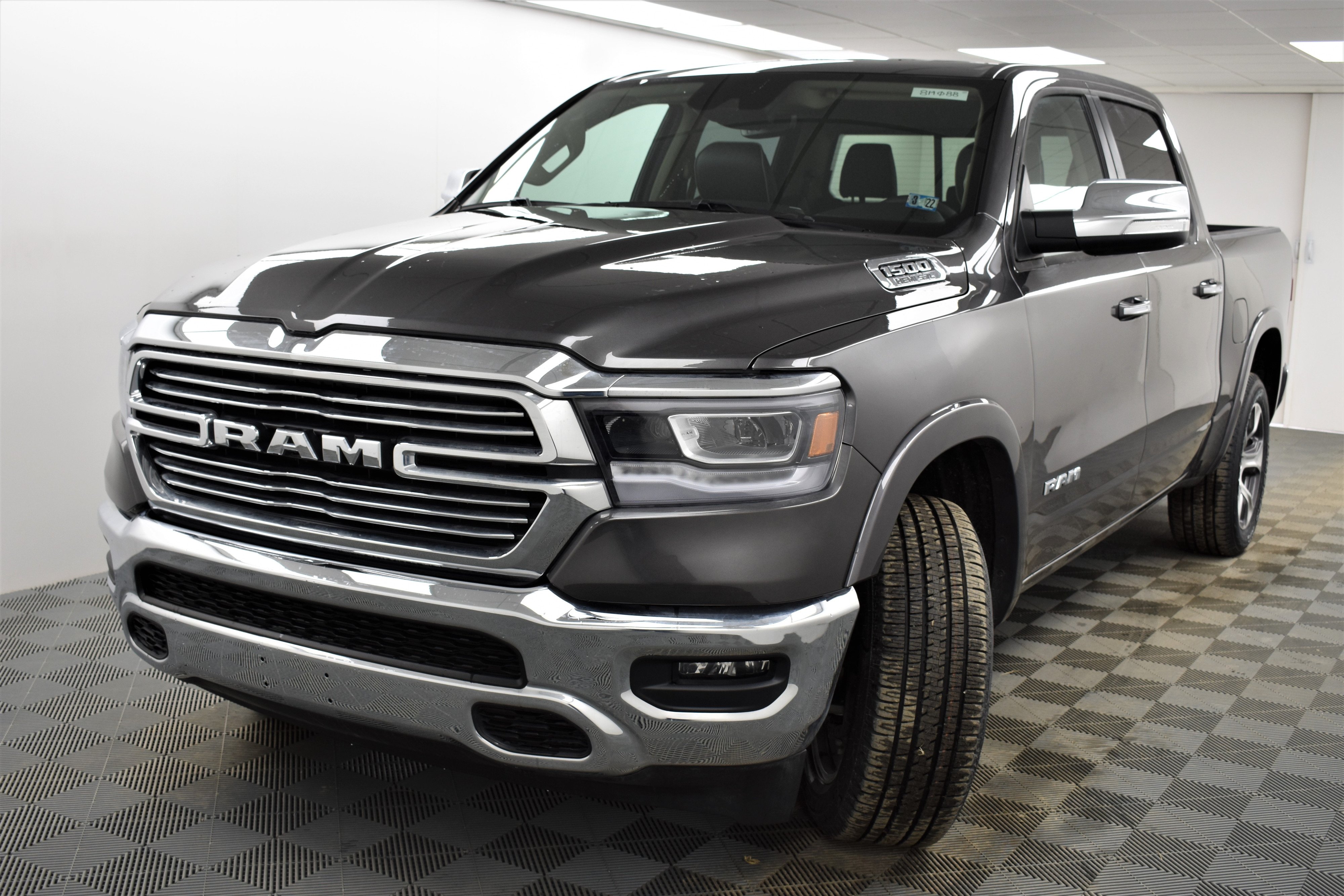 Used 2021 RAM Ram 1500 Pickup Laramie with VIN 1C6SRFJT6MN702172 for sale in Towanda, PA