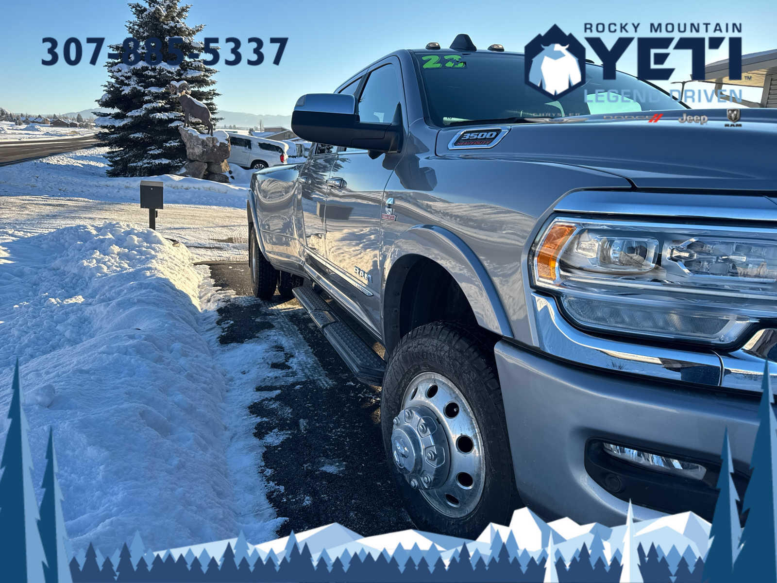 Used 2022 RAM Ram 3500 Pickup Limited with VIN 3C63RRRL4NG114713 for sale in Afton, WY