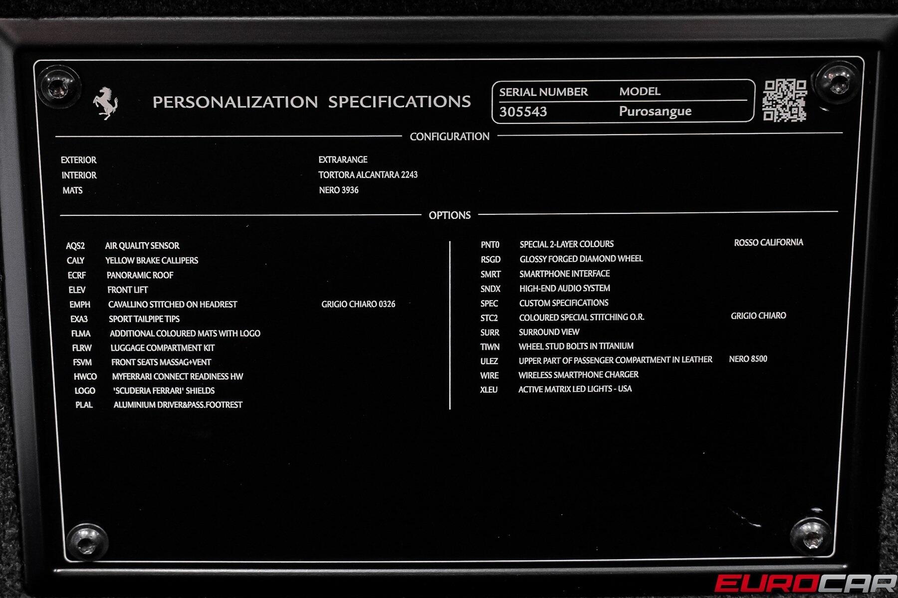 Used 2024 Ferrari Purosangue *SPECIAL FACTORY PAINT * PASSENGER DISPLAY*Image 25