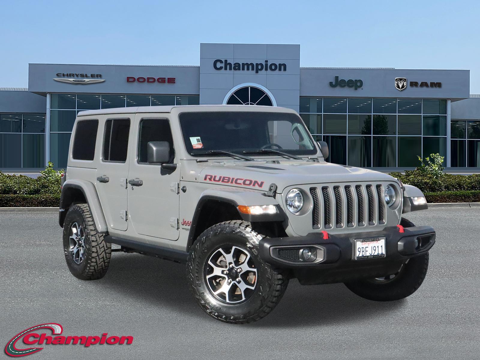 Used 2021 Jeep Wrangler Unlimited Rubicon with VIN 1C4HJXFN3MW609890 for sale in Downey, CA