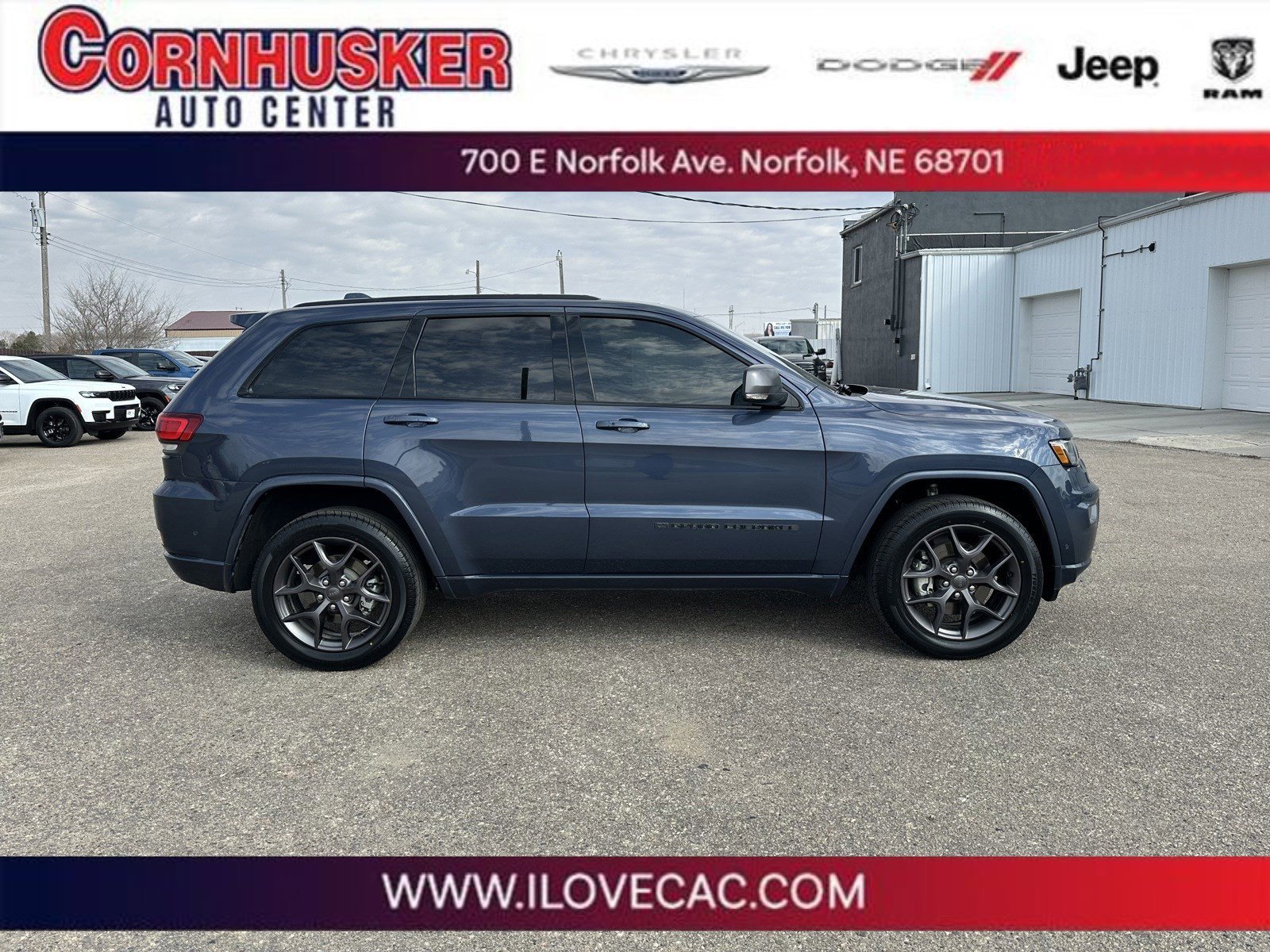 Used 2021 Jeep Grand Cherokee 80th Edition with VIN 1C4RJFBG0MC809617 for sale in Norfolk, NE