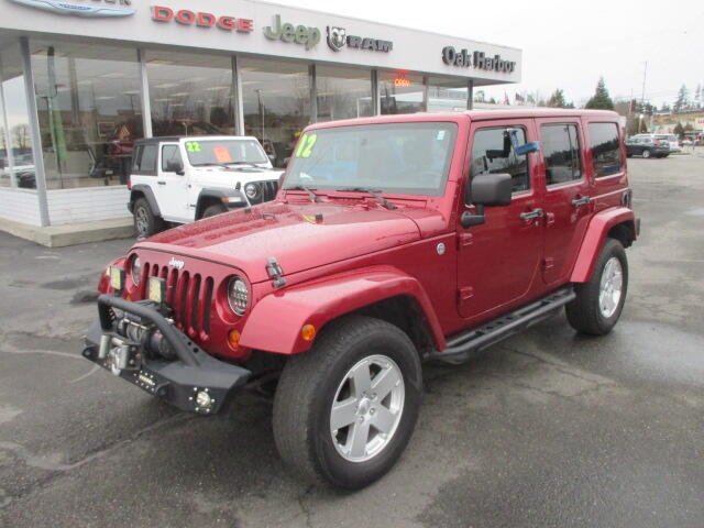 Used 2012 Jeep Wrangler Unlimited Sahara with VIN 1C4BJWEG4CL221893 for sale in Oak Harbor, WA
