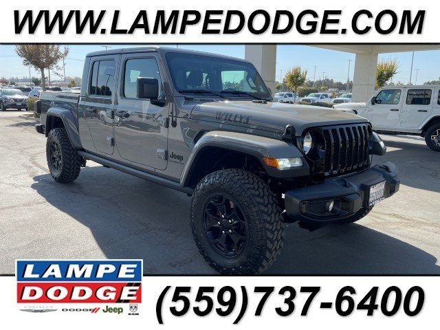 Used 2021 Jeep Gladiator WILLYS with VIN 1C6HJTAG8ML521833 for sale in Visalia, CA