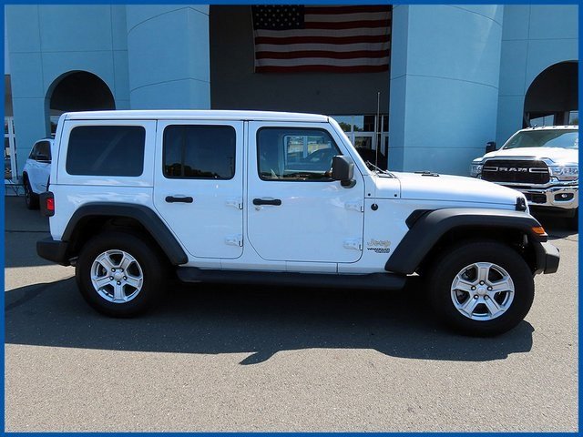 Certified 2020 Jeep Wrangler Unlimited Sport S with VIN 1C4HJXDGXLW262657 for sale in New Britain, CT