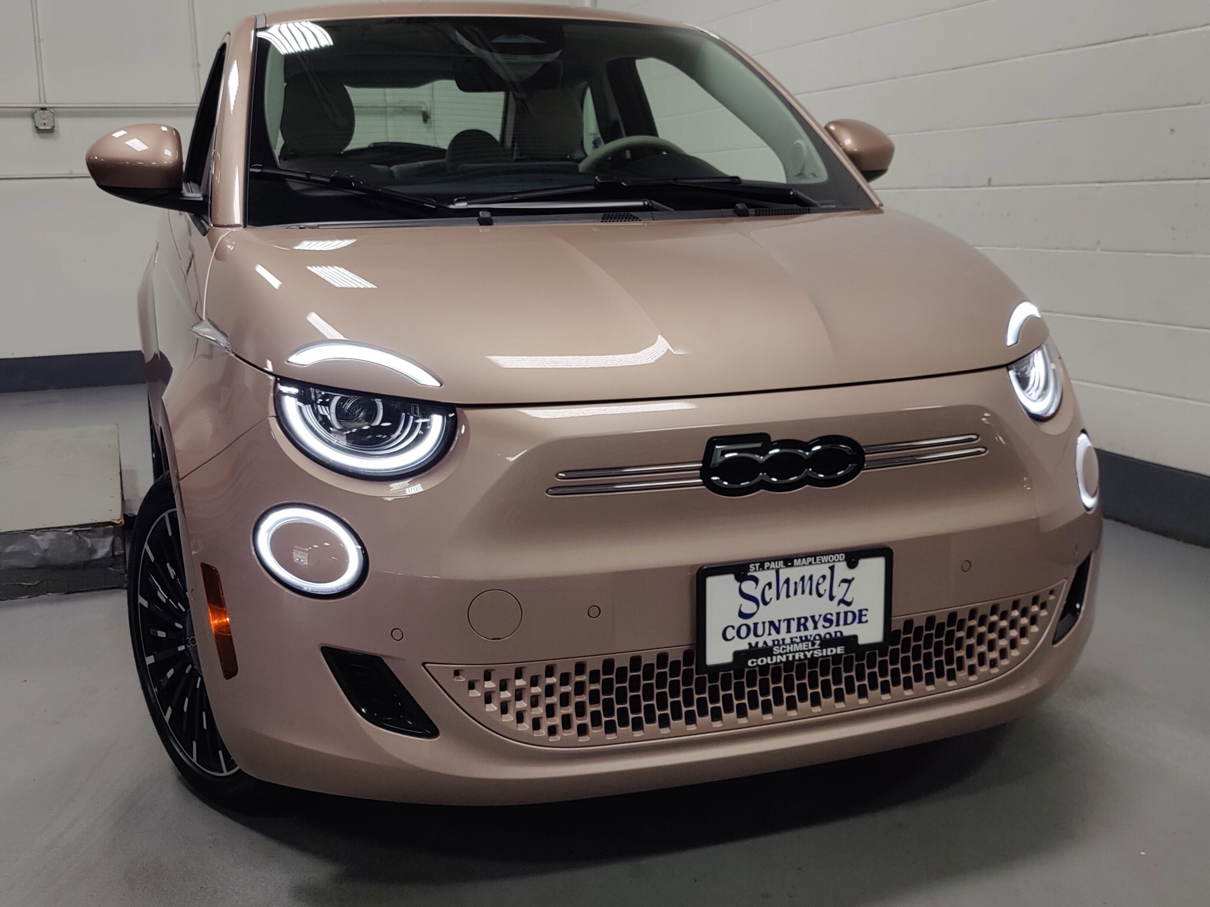 Used 2024 FIAT 500e La Prima with VIN ZFAFFAC48RX207549 for sale in Maplewood, Minnesota