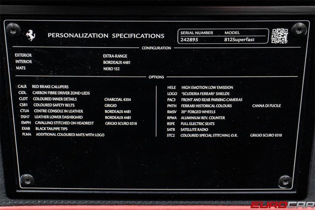 Used 2019 Ferrari 812 Superfast *HISTORICAL PAINT * IMMACULATE CONDITION*Image 20