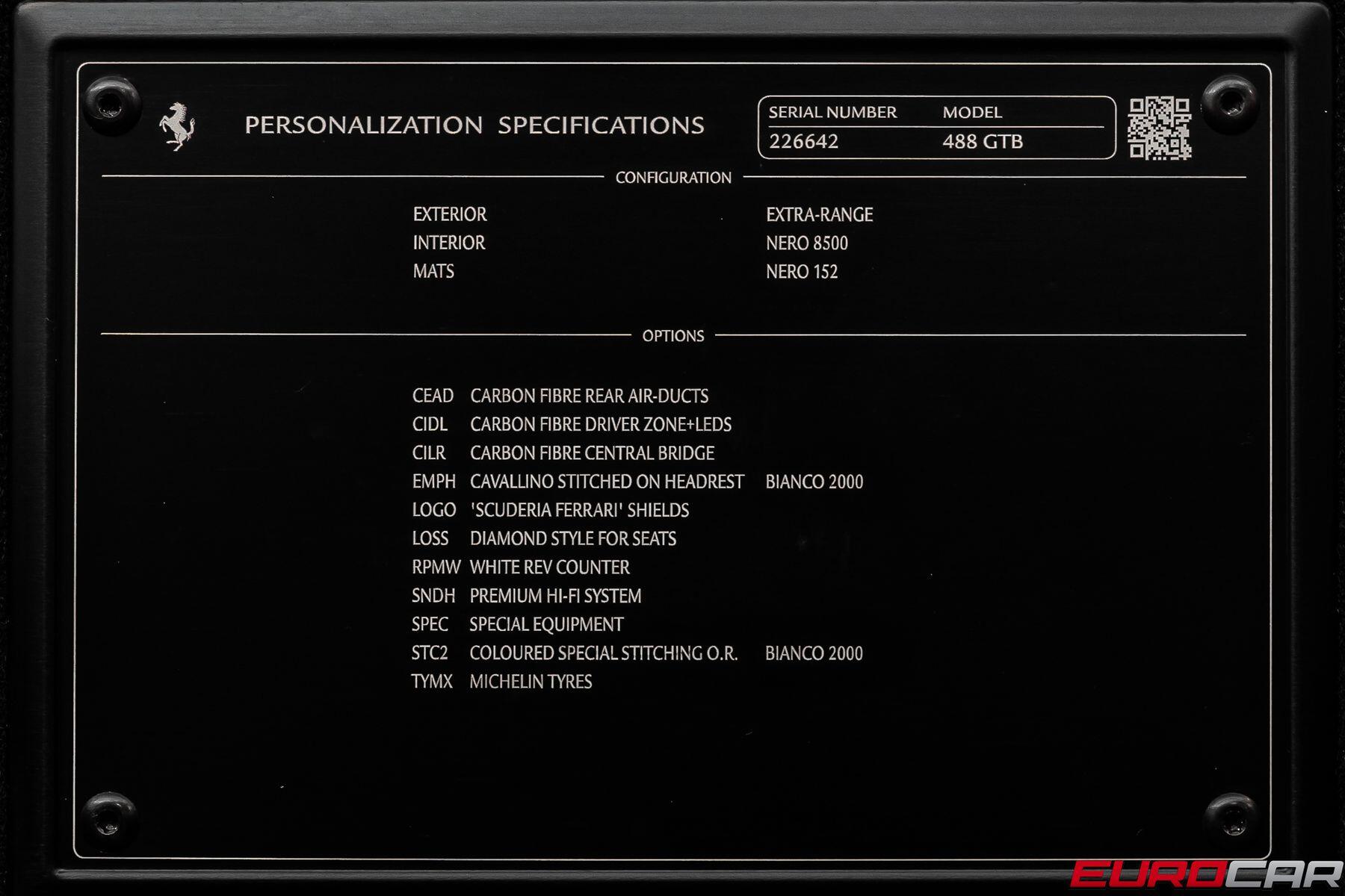 2017 Ferrari 488 GTB *CARBON STEERING WHEEL * IMMACULATE CONDITION*Image 11