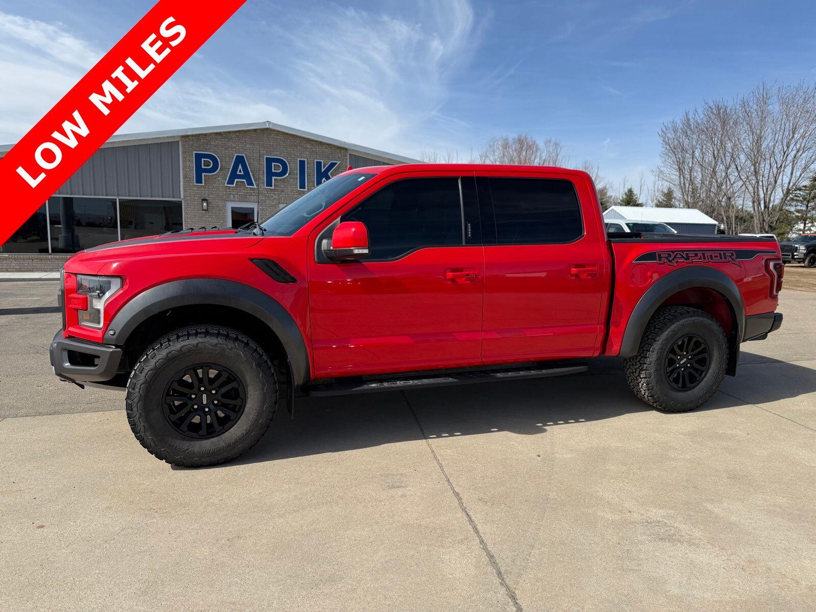 Used 2019 Ford F-150 Raptor with VIN 1FTFW1RG0KFD16710 for sale in Luverne, Minnesota
