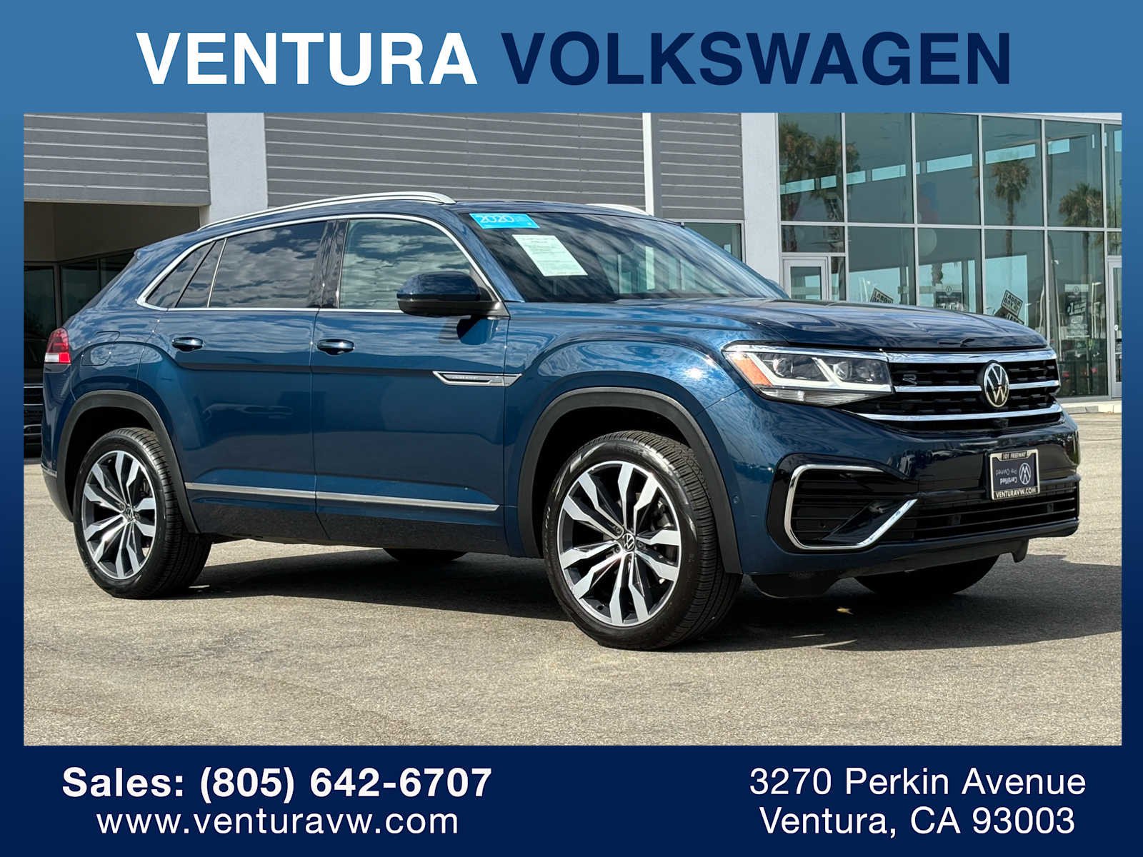 Used 2020 Volkswagen Atlas Cross Sport SEL Premium R-Line with VIN 1V2TE2CA5LC228835 for sale in Ventura, CA