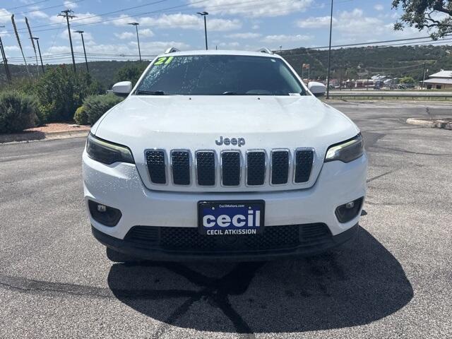 Used 2021 Jeep Cherokee Latitude Plus with VIN 1C4PJLLB9MD112658 for sale in Burnet, TX