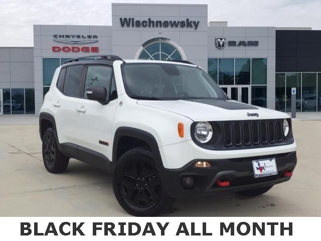 Used 2018 Jeep Renegade Trailhawk with VIN ZACCJBCB4JPG97851 for sale in Huntsville, TX