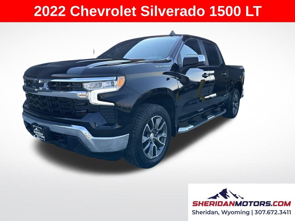 Used 2022 Chevrolet Silverado 1500 LT with VIN 1GCPDDEK7NZ501460 for sale in Sheridan, WY