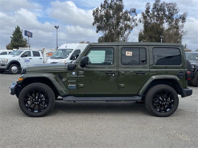 Used 2022 Jeep Wrangler Unlimited Sahara 4XE with VIN 1C4JJXP66NW215150 for sale in Anaheim, CA