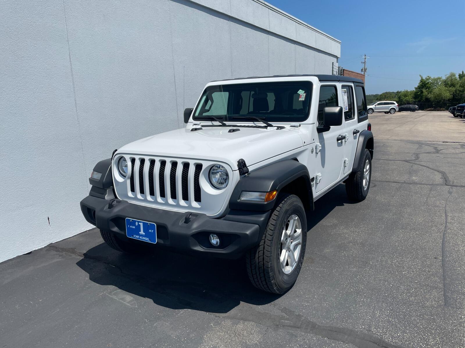 Used 2021 Jeep Wrangler Unlimited Sport S with VIN 1C4HJXDG9MW703826 for sale in Kansas City