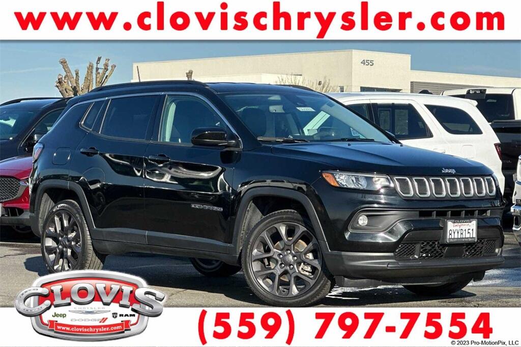 Used 2022 Jeep Compass Latitude with VIN 3C4NJDBBXNT103204 for sale in Clovis, CA