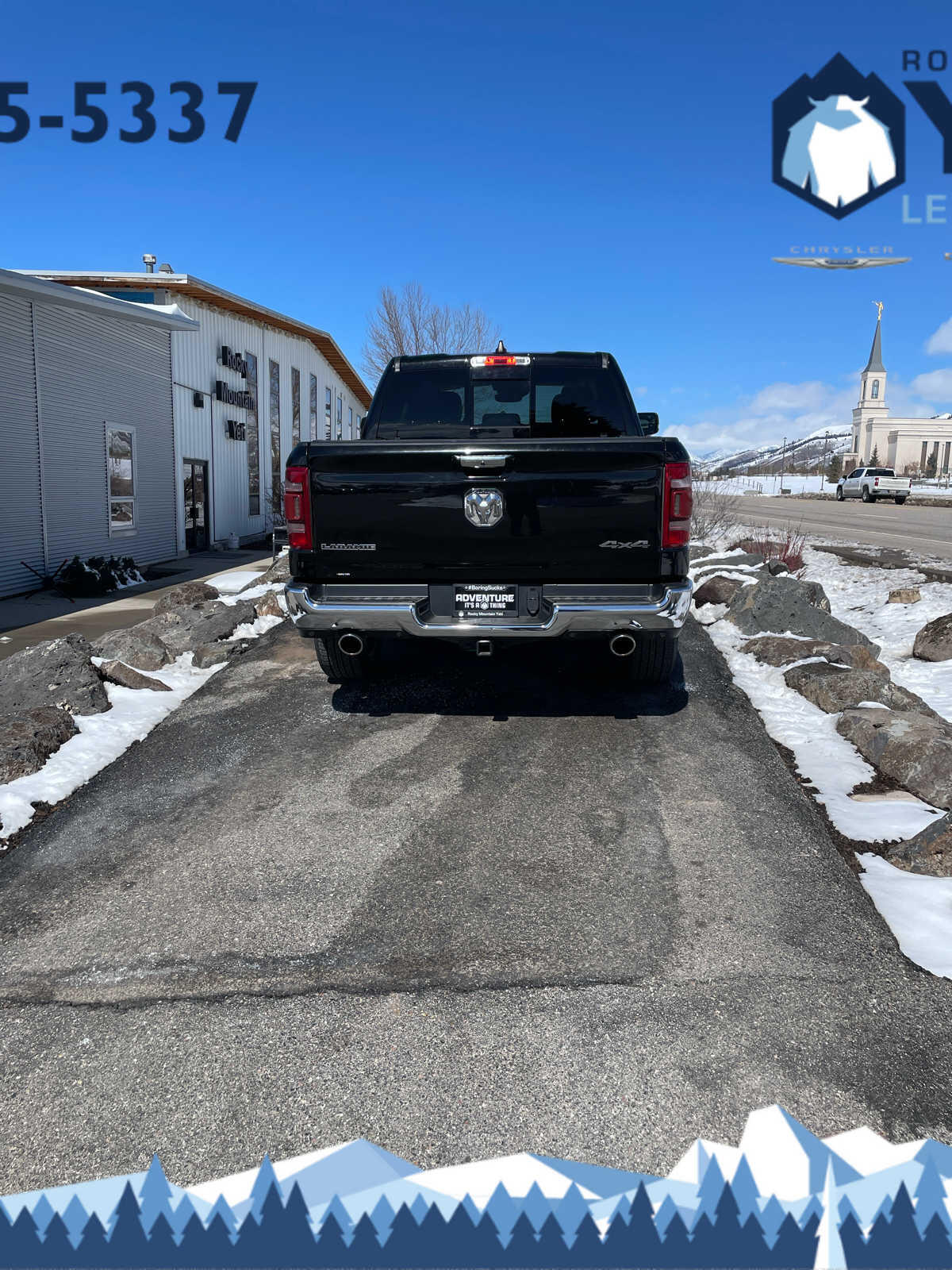 Used 2022 RAM Ram 1500 Pickup Laramie with VIN 1C6SRFJT4NN456868 for sale in Jackson, WY