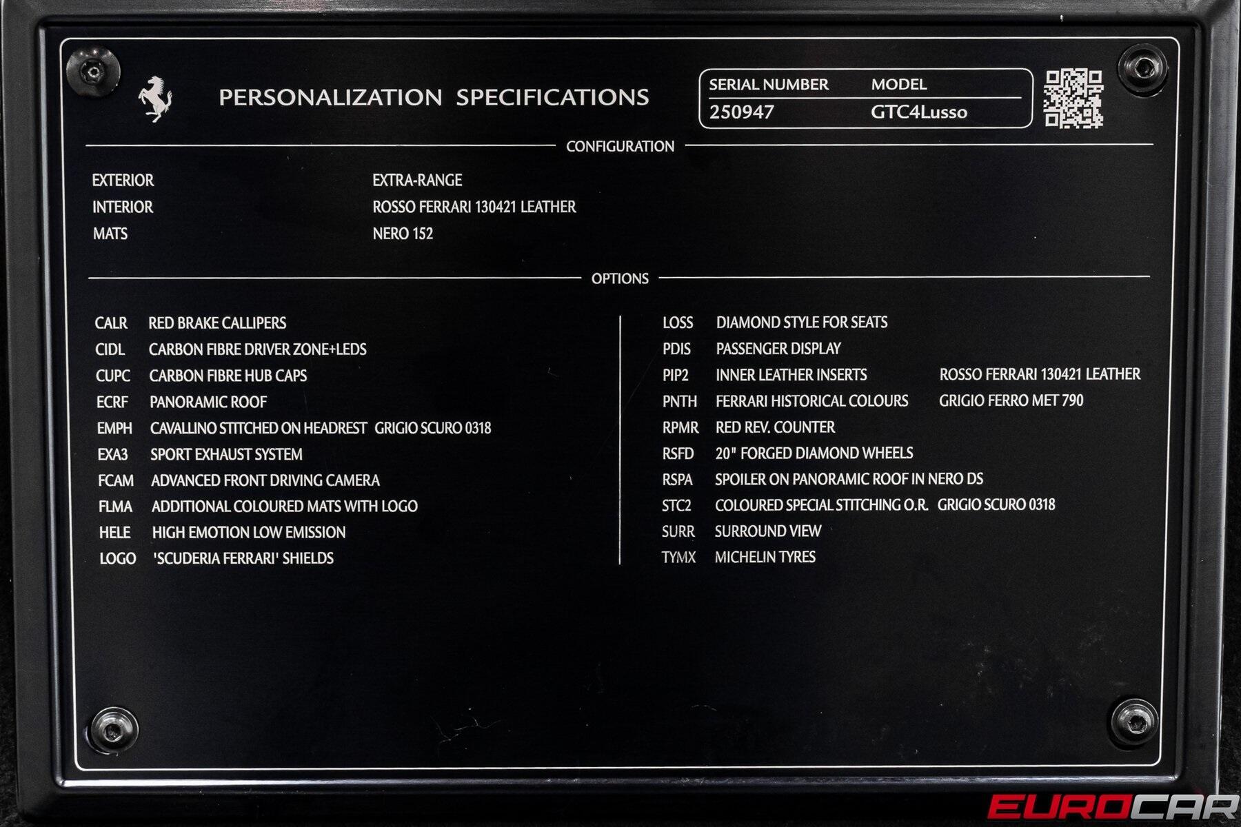 2020 Ferrari GTC4Lusso V12 *PASSENGER DISPLAY * CARBON STEERING WHEEL*Image 18