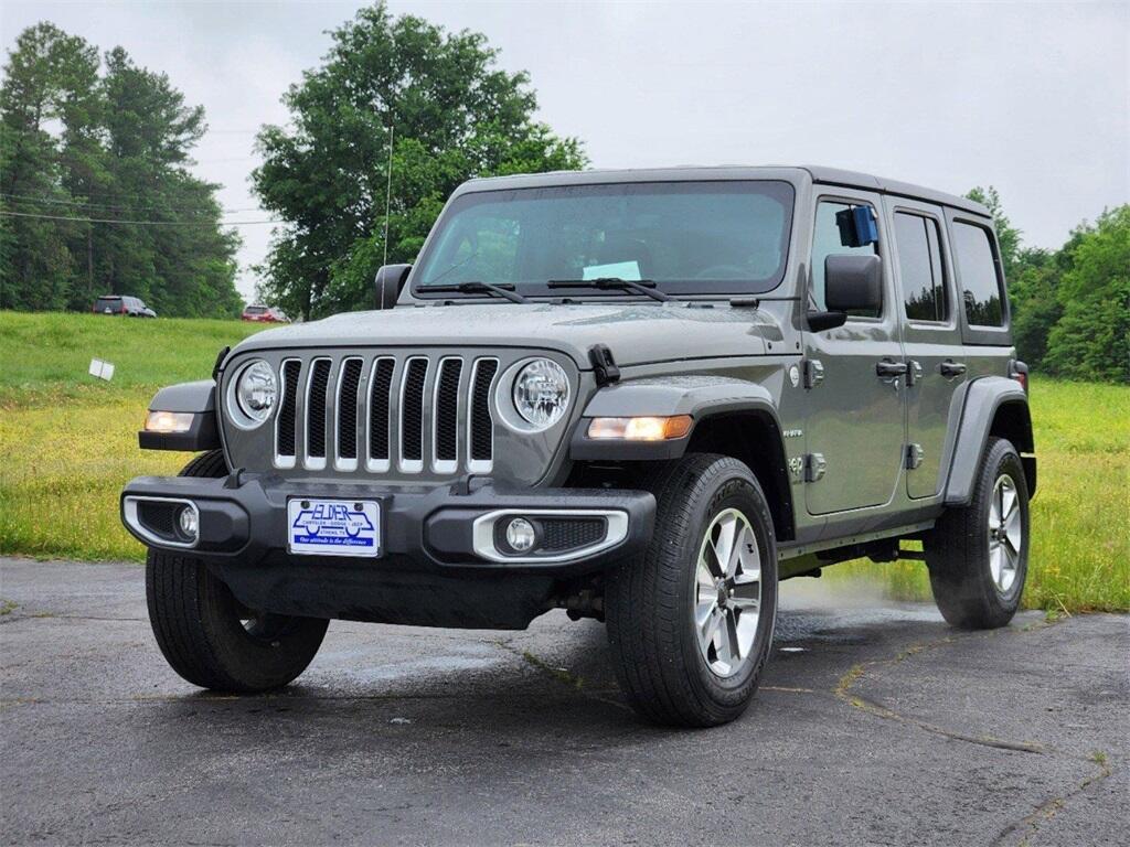 Used 2023 Jeep Wrangler 4-Door Sahara with VIN 1C4HJXENXPW529752 for sale in Athens, TX