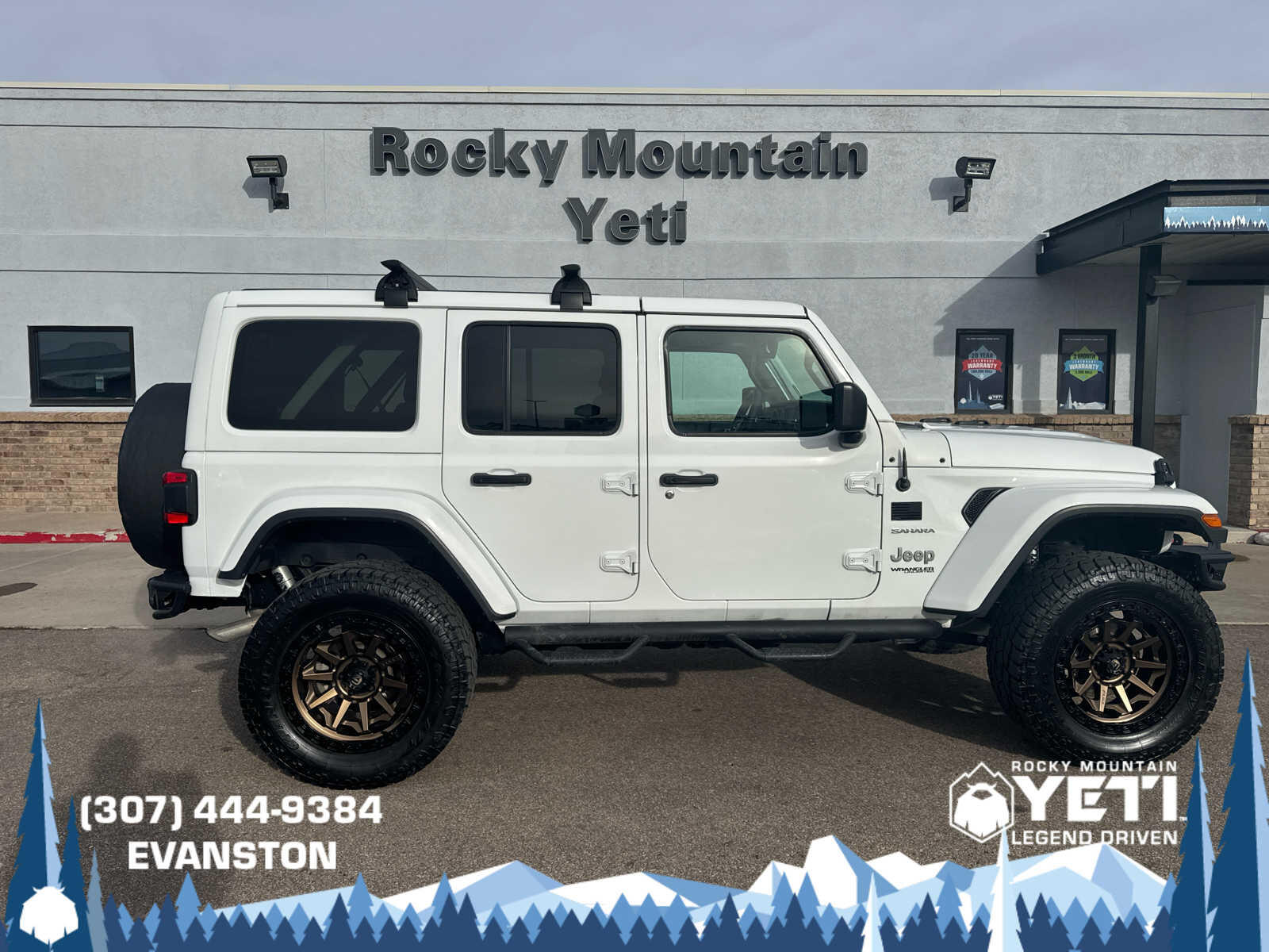 Used 2018 Jeep All-New Wrangler Unlimited Sahara with VIN 1C4HJXEG7JW186116 for sale in Jackson, WY