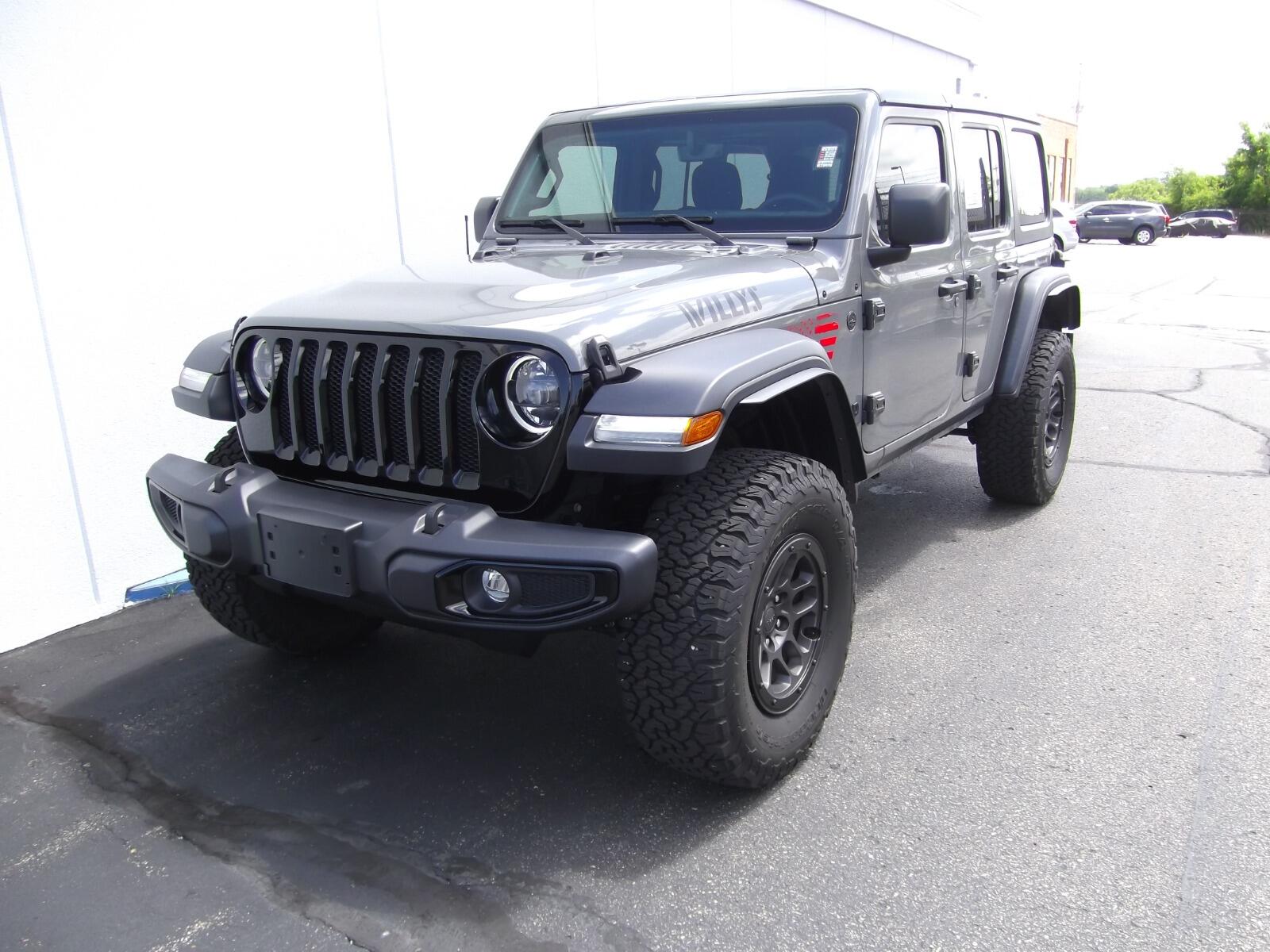 Used 2023 Jeep Wrangler 4-Door Willys with VIN 1C4HJXDN0PW686577 for sale in Kansas City