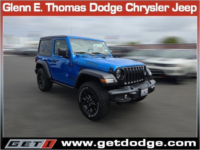 Used 2021 Jeep Wrangler Willys with VIN 1C4GJXAN2MW857082 for sale in Signal Hill, CA