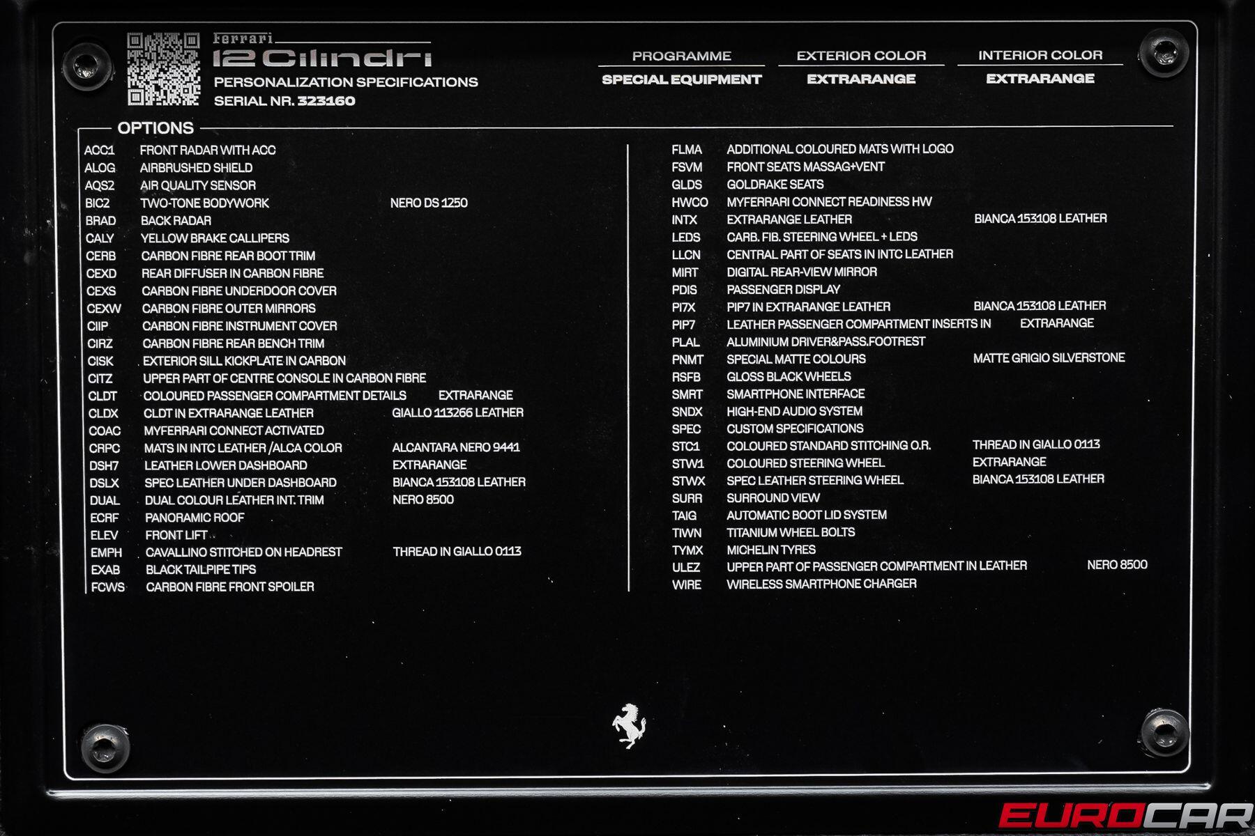 2025 Ferrari 12Cilindri *HUGE CARBON OPTIONS * AIRBRUSHED SHIELD*Image 24