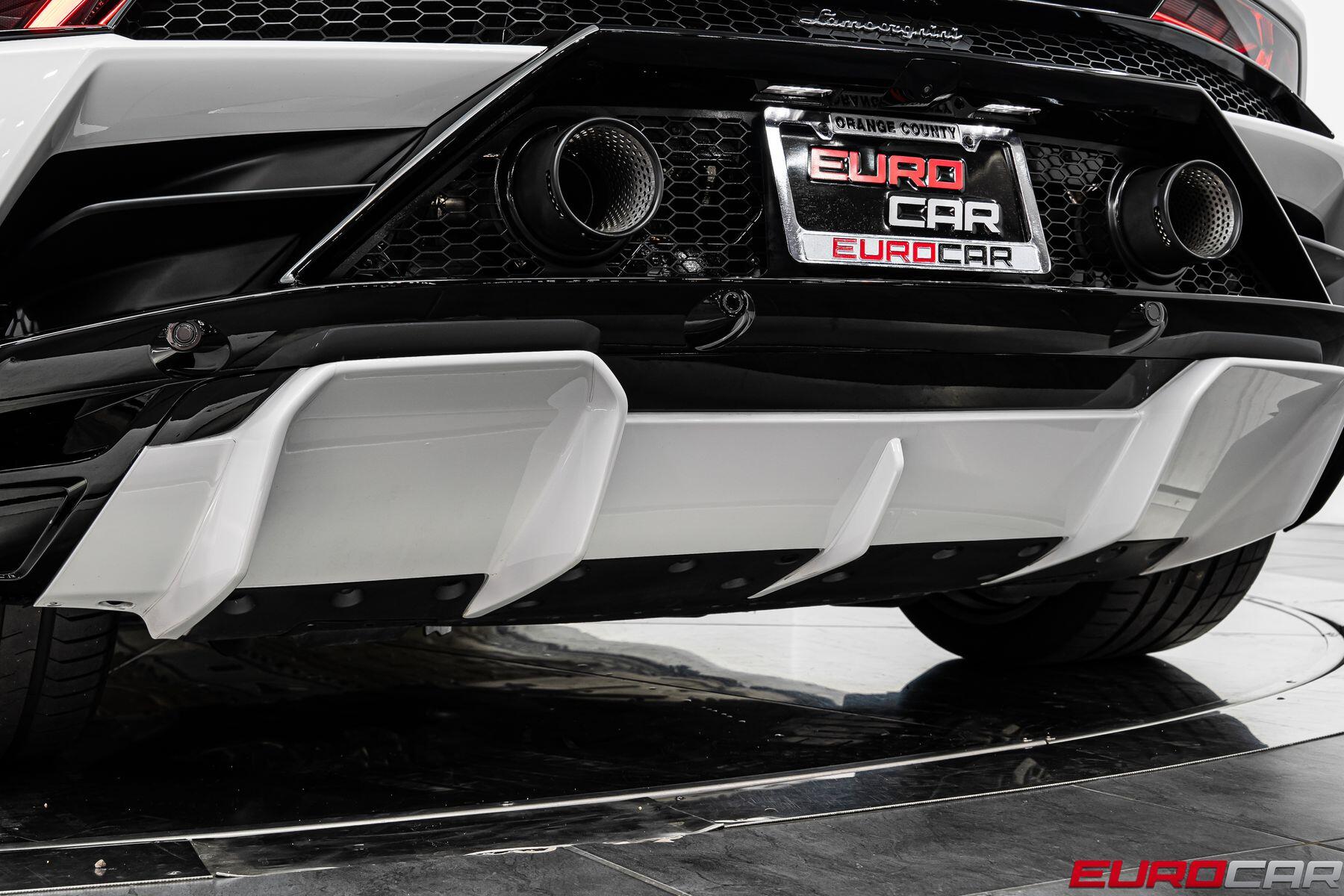 2023 Lamborghini Huracan EVO Spyder RWD *60TH ANNIVERSARY EDITION * FULL PPF* in a Bianco Icarus Metallic exterior color and Blackinterior. Eurocars OC 949-722-7121 eurocaroc.com 