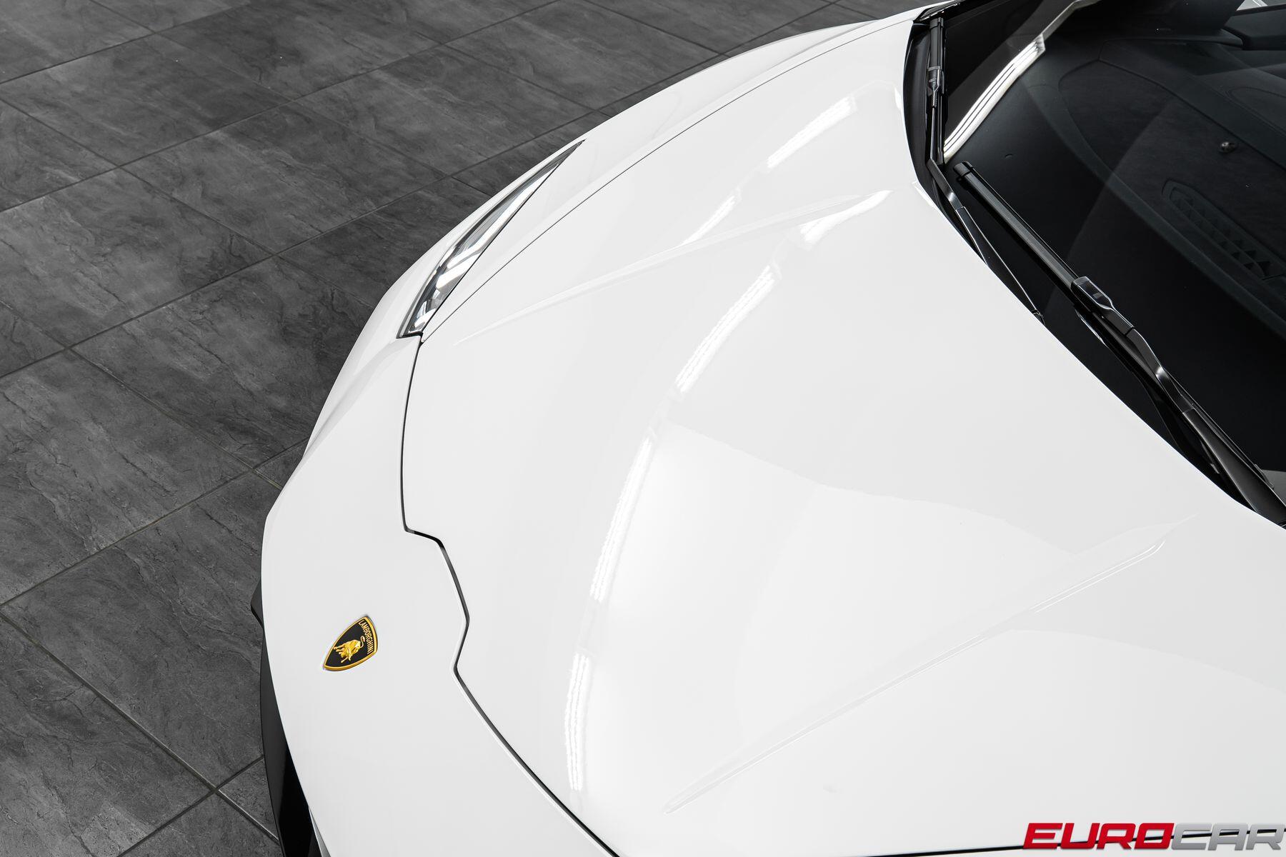 2023 Lamborghini Huracan EVO Spyder RWD *60TH ANNIVERSARY EDITION * FULL PPF* in a Bianco Icarus Metallic exterior color and Blackinterior. Eurocars OC 949-722-7121 eurocaroc.com 