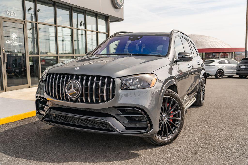 Used 2022 Mercedes-Benz GLS AMG GLS63 with VIN 4JGFF8KEXNA821054 for sale in Marietta, GA