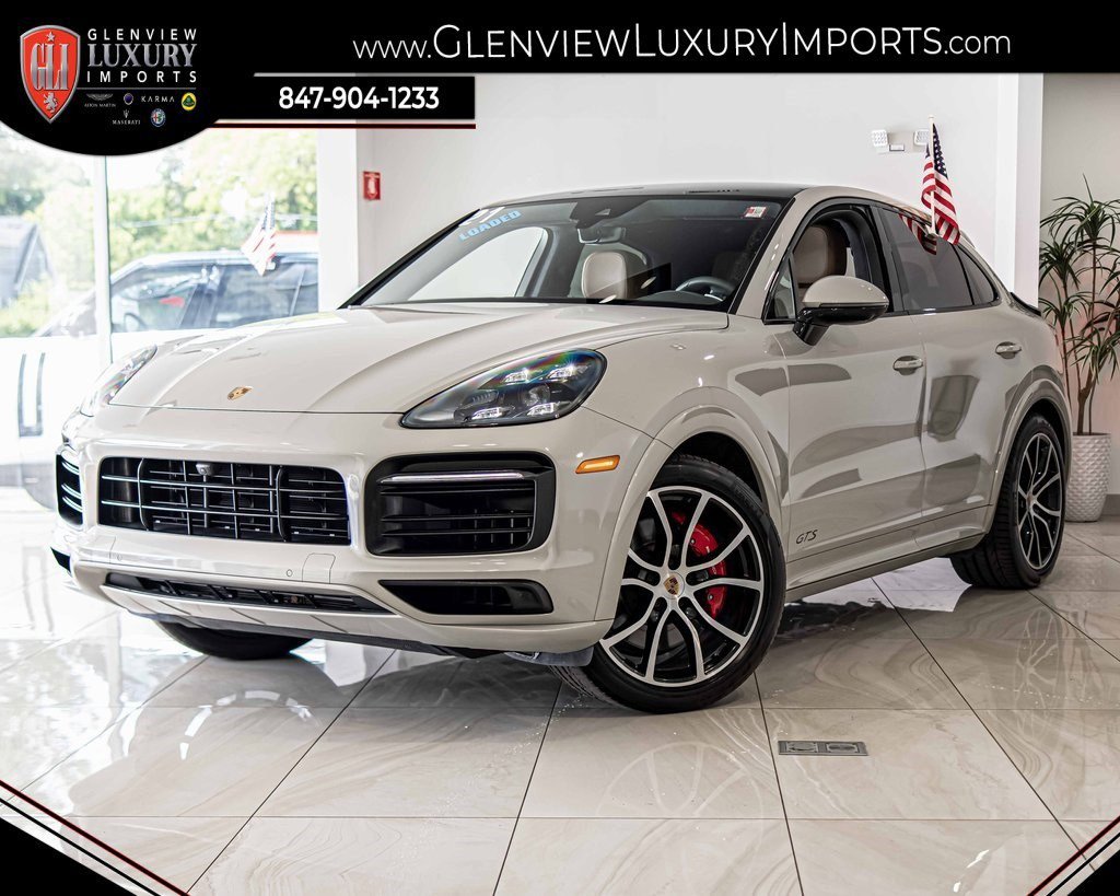 Used 2021 Porsche Cayenne Coup GTS with VIN WP1BG2AY1MDA50018 for sale in Glenview, IL