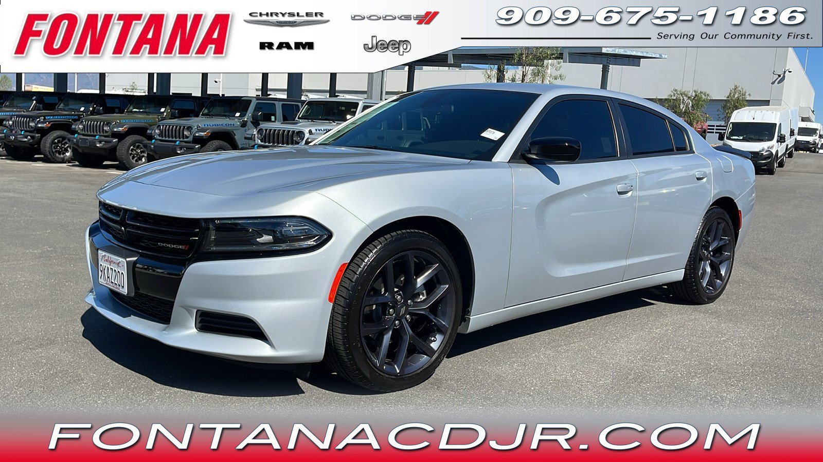 Used 2023 Dodge Charger SXT with VIN 2C3CDXBG8PH544910 for sale in Fontana, CA