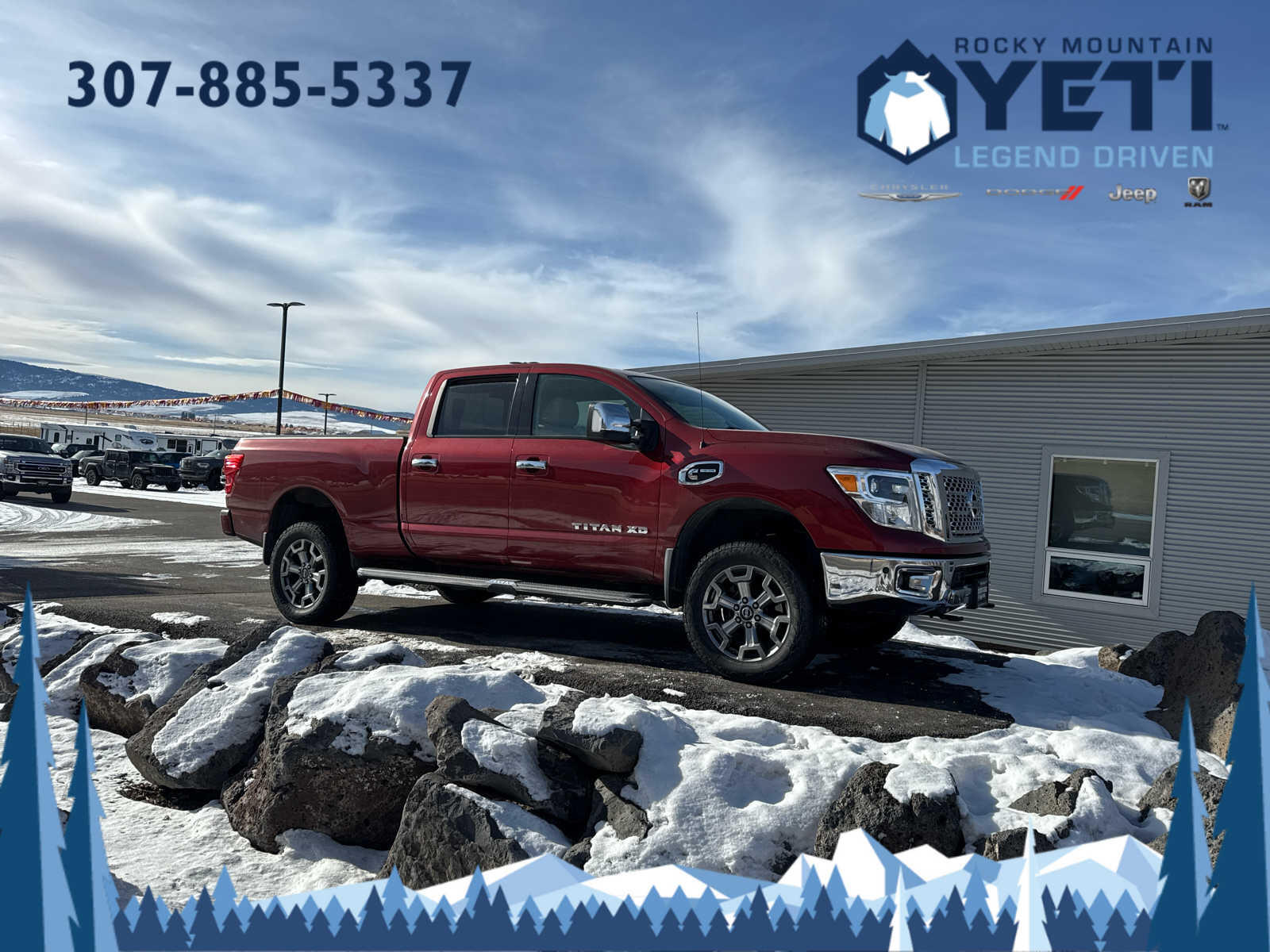 Used 2017 Nissan Titan XD SL with VIN 1N6BA1F47HN568473 for sale in Jackson, WY