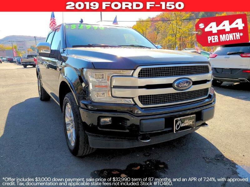 Used 2019 Ford F-150 Platinum with VIN 1FTEW1E47KFA49234 for sale in Tamaqua, PA