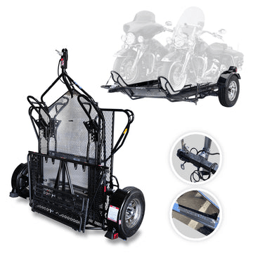 2024 Kendon Go! Series Dual Rail Ride-Up Folding Motorcycle Trailer