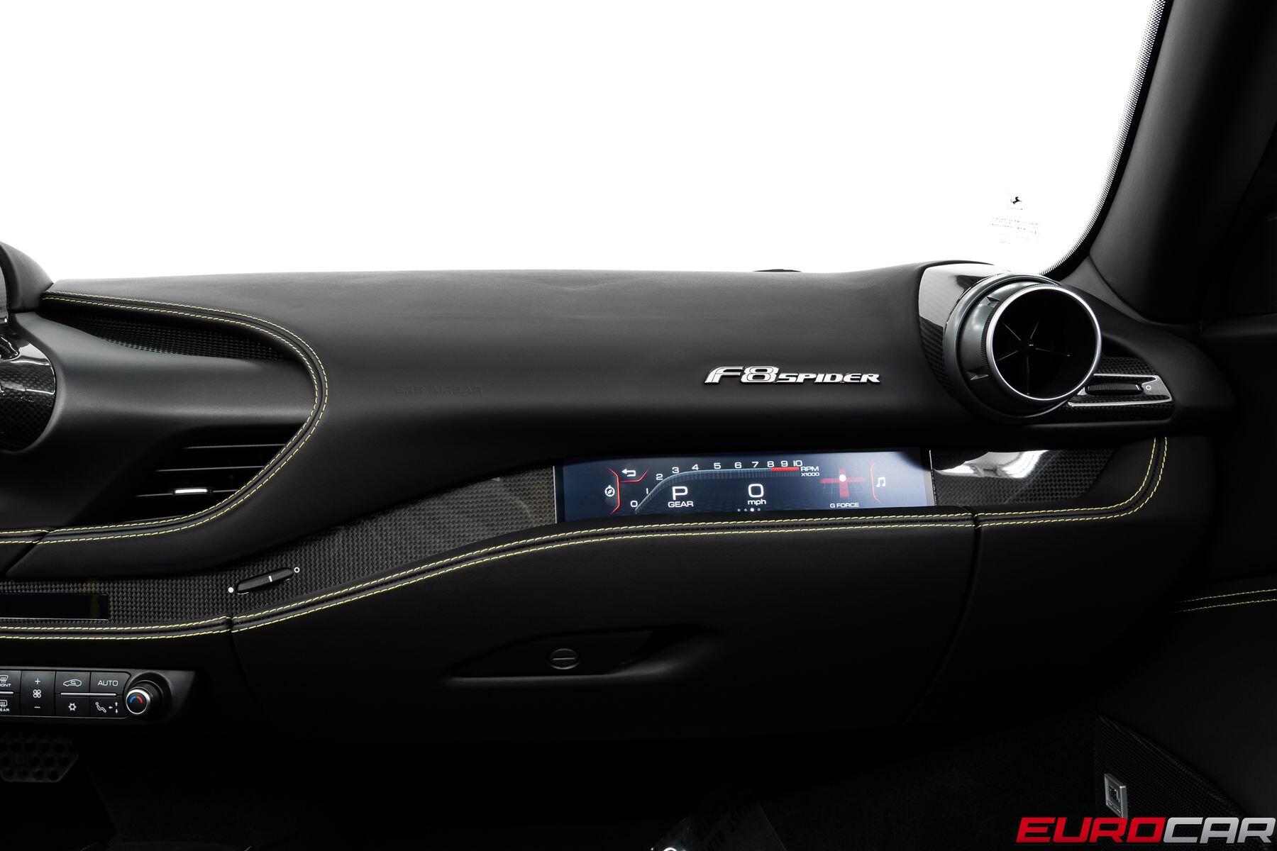 2022 Ferrari F8 Spider *PASSENGER DISPLAY * SUSPENSION LIFTER*Image 37