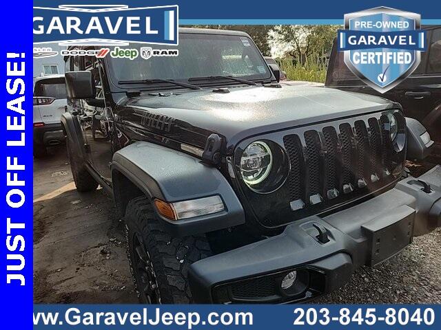 Used 2021 Jeep Wrangler Unlimited Willys with VIN 1C4HJXDN2MW669484 for sale in Norwalk, CT